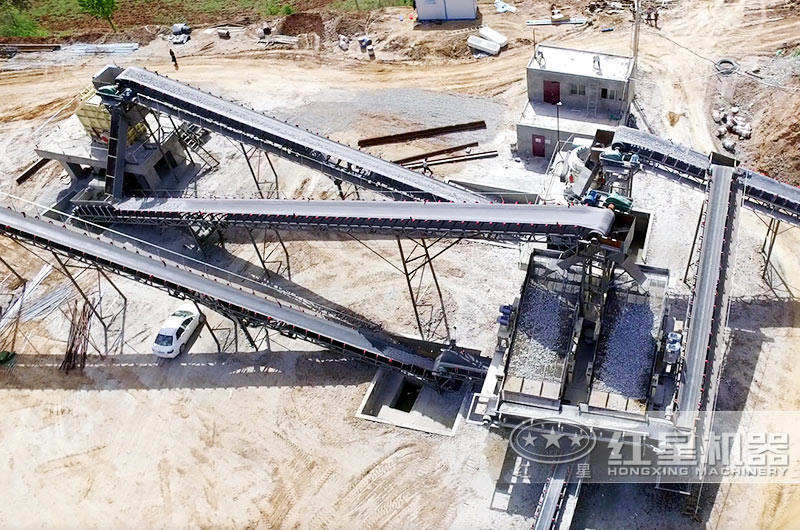 河南洛陽(yáng)時(shí)產(chǎn)200噸破碎生產(chǎn)線(xiàn)俯瞰圖0