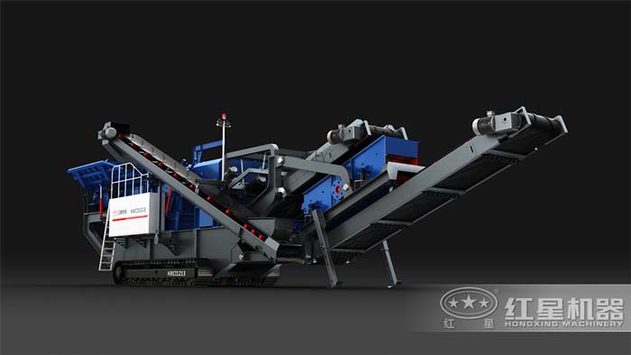 油電兩用的移動碎石機，產量50-500t/h