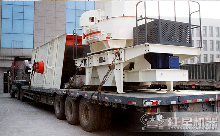 HVI制砂機整裝待發(fā)貨，河南洛陽劉總請查收 