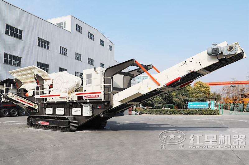 履帶移動顎破機，同時配振動給料機，輕松給料更便捷 